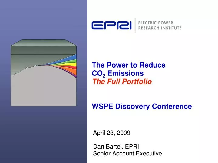 the power to reduce co 2 emissions the full portfolio wspe discovery conference