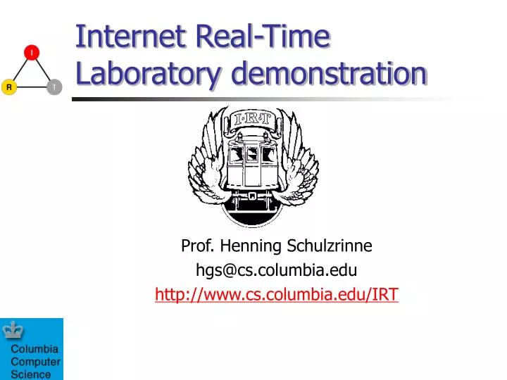 internet real time laboratory demonstration