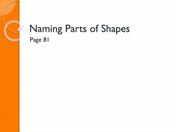 naming parts of shapes