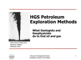 HGS Petroleum Exploration Methods