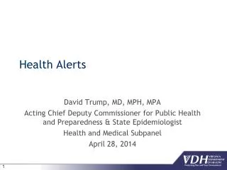 health alerts