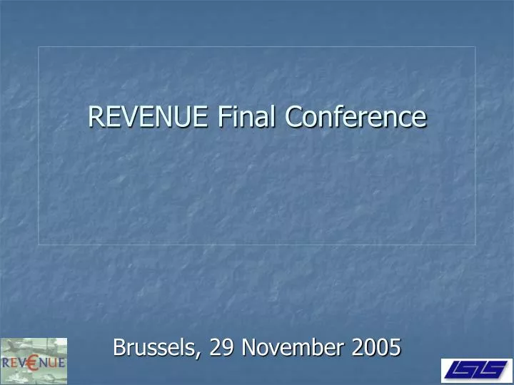 revenue final conference