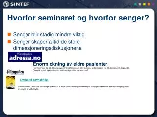 hvorfor seminaret og hvorfor senger