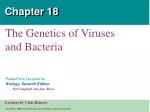 Understanding the Genetics of Viruses and Bacteria: Model Systems and Reproductive Cycles - slide 1