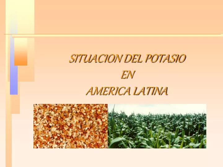situacion del potasio en america latina