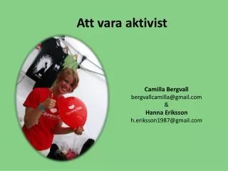 att vara aktivist