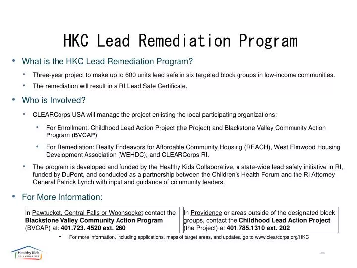 hkc lead remediation program