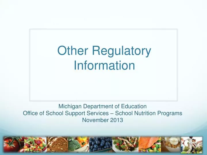 other regulatory information