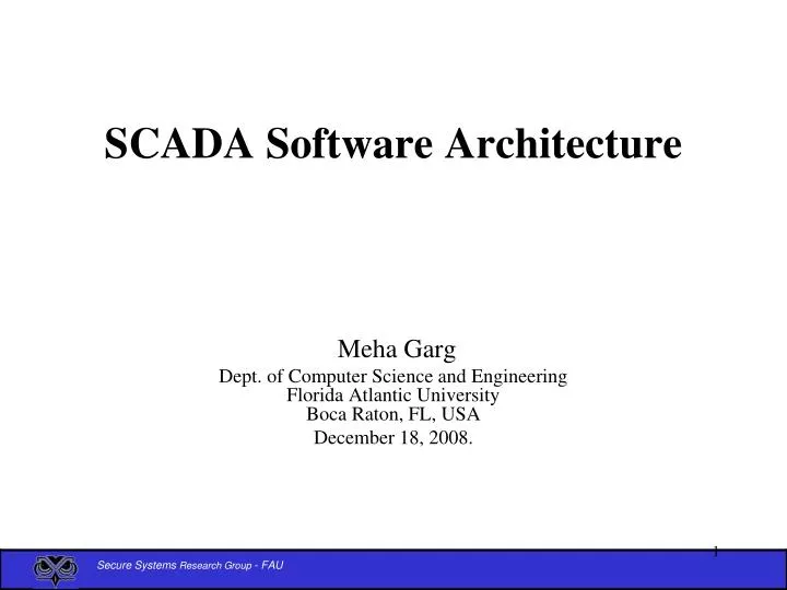 scada software architecture