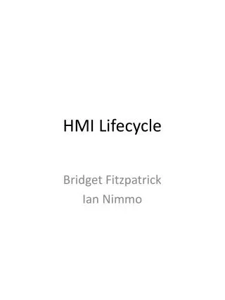 HMI Lifecycle