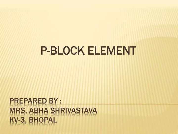 p block element