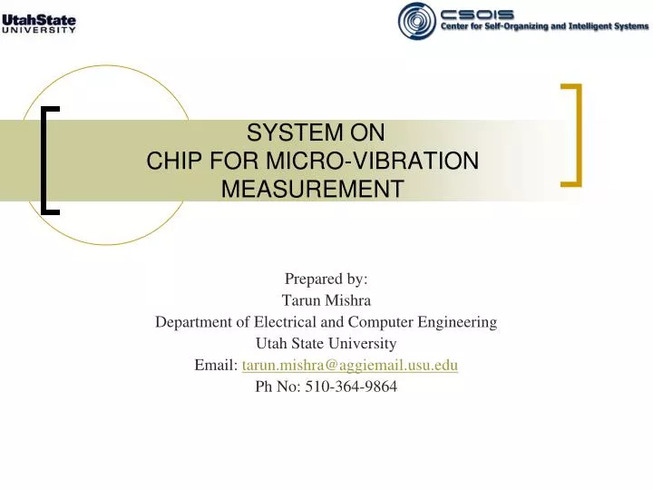system on chip for micro vibration measurement