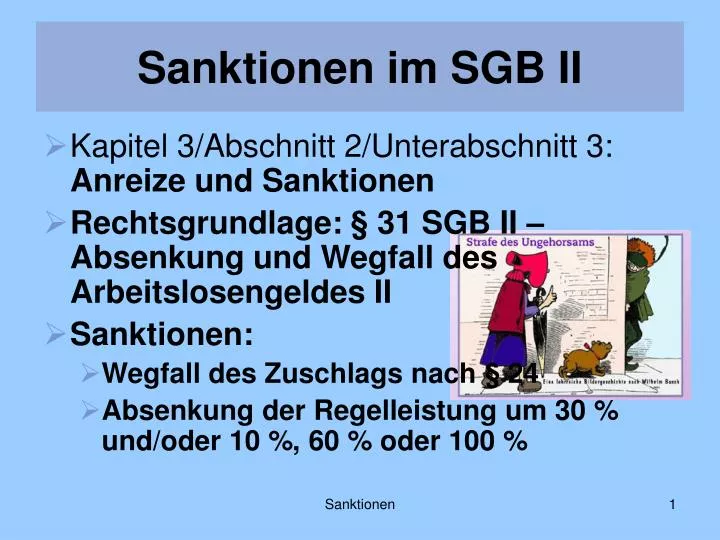 sanktionen im sgb ii