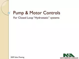 pump motor controls
