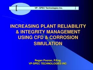 VP - SPEC Technologies Inc.