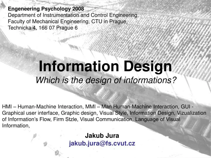 information design which is the design of informations