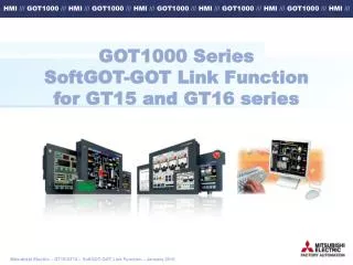GOT1000 Series SoftGOT-GOT Link Function for GT15 and GT16 series