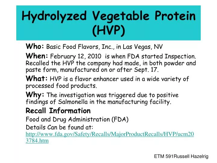 hydrolyzed vegetable protein hvp