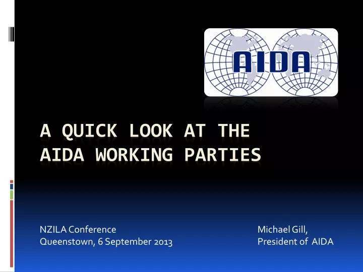 nzila conference michael gill queenstown 6 september 2013 president of aida
