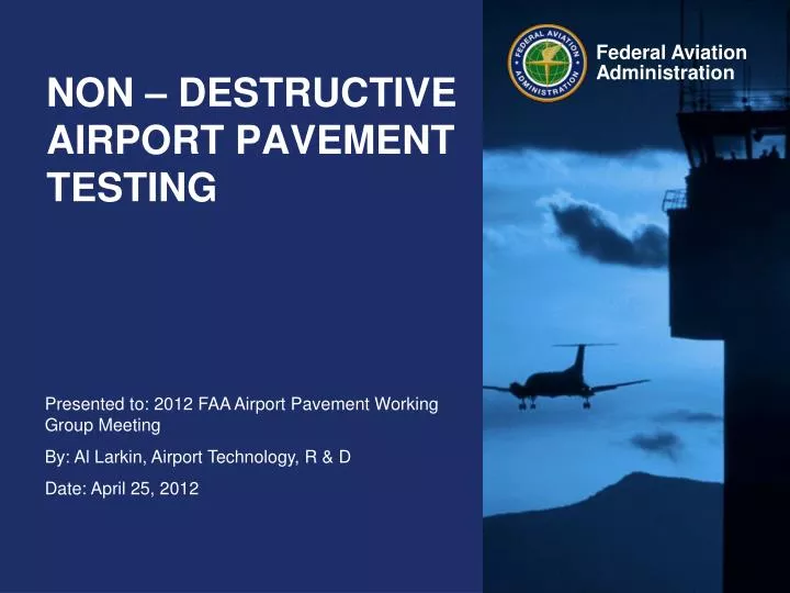 non destructive airport pavement testing