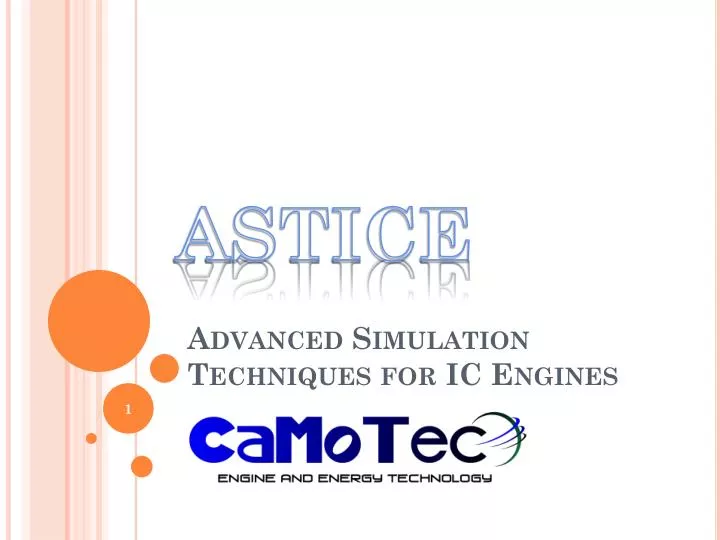 advanced simulation techniques for ic engines