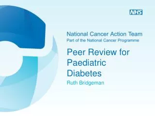 Peer Review for Paediatric Diabetes