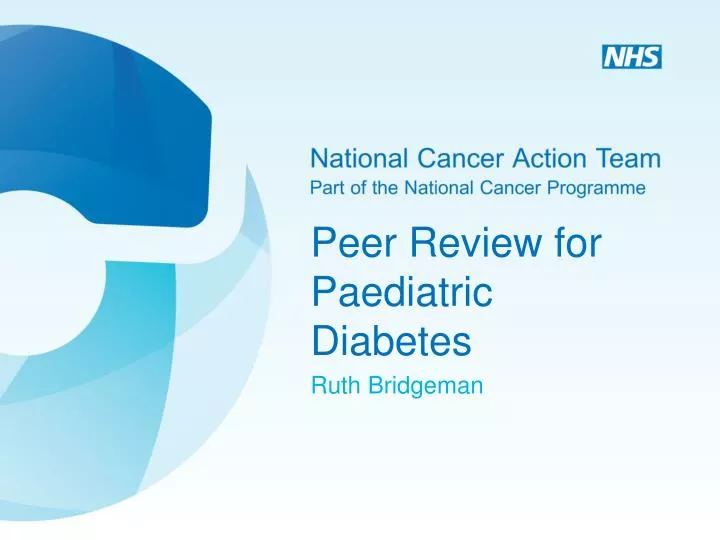 peer review for paediatric diabetes