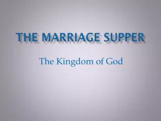 The Marriage Supper