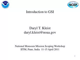 Introduction to GSI