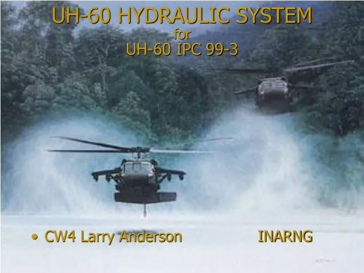uh 60 hydraulic system for uh 60 ipc 99 3