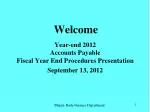 Welcome - slide 1