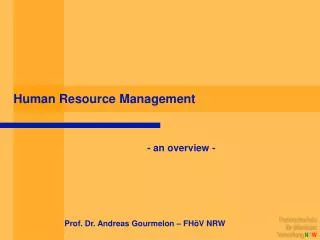 human resource management