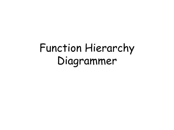 function hierarchy diagrammer