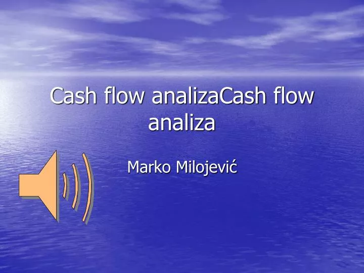 cash flow analizacash f low analiza