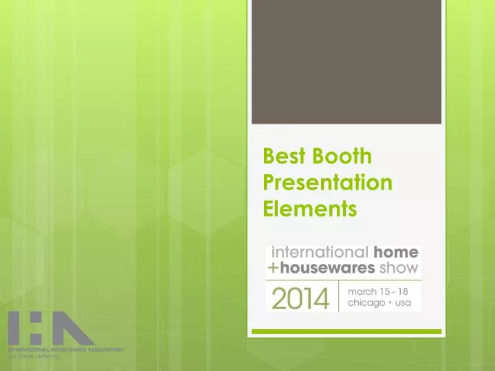 best booth presentation elements