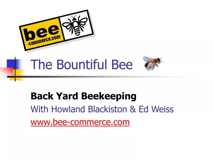 the bountiful bee