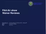 FAA Air show Waiver Reviews