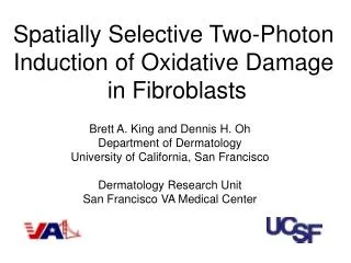 Spatially Selective Two-Photon Induction of Oxidative Damage in Fibroblasts