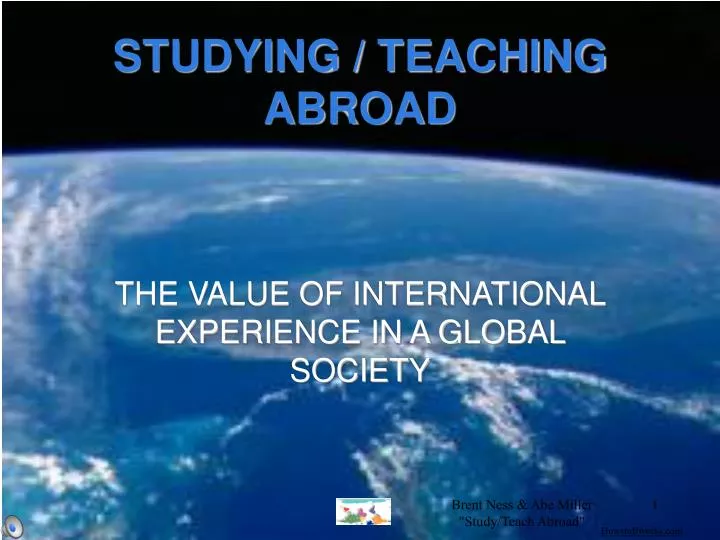 studying teaching abroad