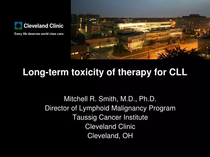 long term toxicity of therapy for cll