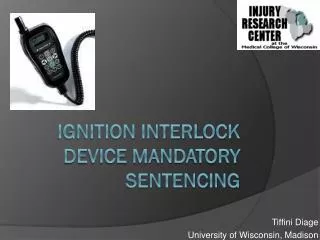 Ignition Interlock Device Mandatory Sentencing