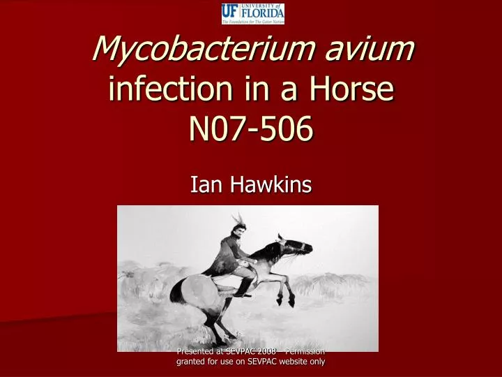 mycobacterium avium infection in a horse n07 506