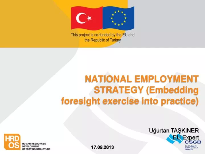 national employment strategy embedding foresight exercise into practice