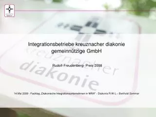 Stiftung kreuznacher diakonie · nicht aufhören anzufangen gegründet 1889