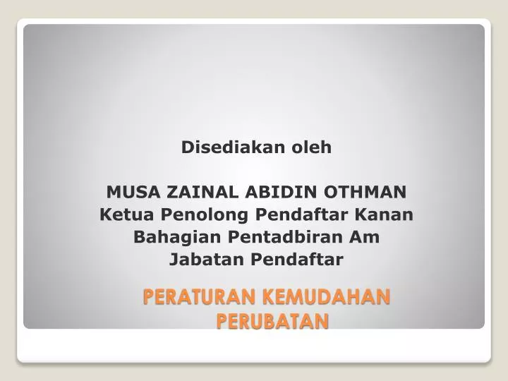 peraturan kemudahan perubatan