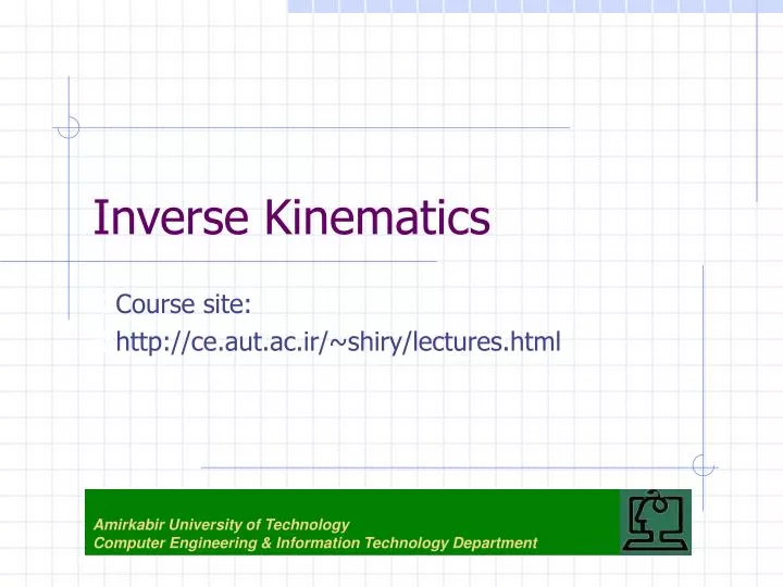 inverse kinematics