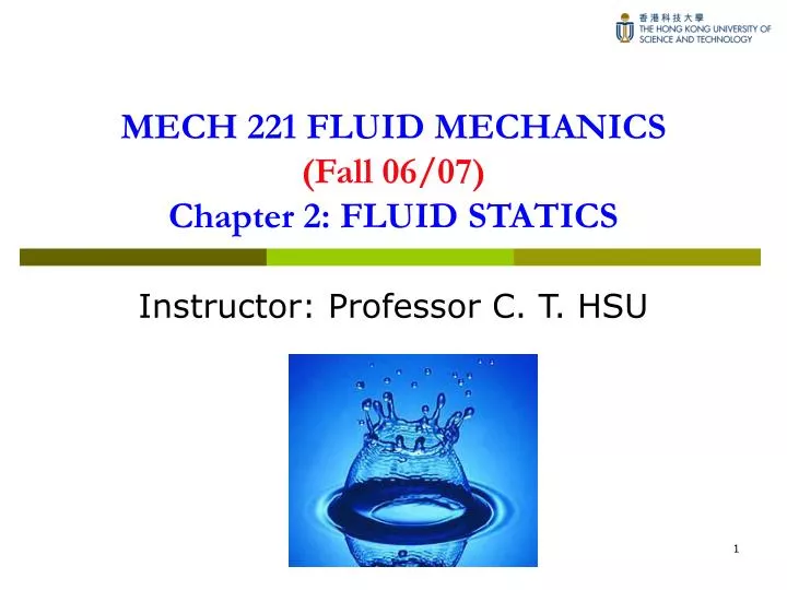 mech 221 fluid mechanics fall 06 07 chapter 2 fluid statics