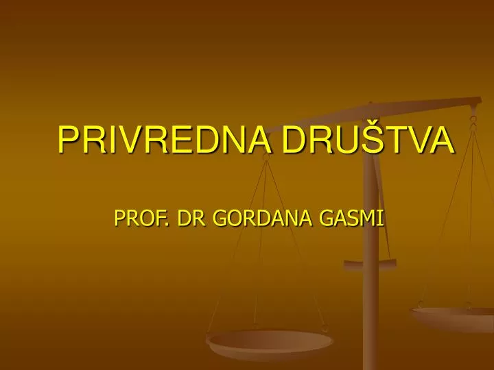 privredna dru tva