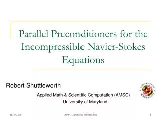 Parallel Preconditioners for the Incompressible Navier-Stokes Equations