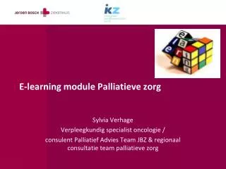 e learning module palliatieve zorg